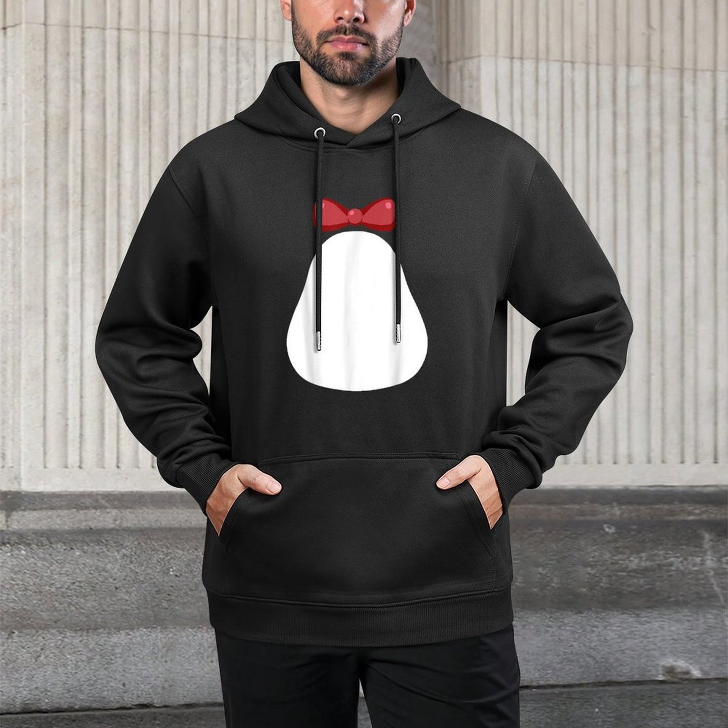 Funny Penguin Suit Christmas DIY Costume - Black, Unisex-Adults,,, Size Small Shrink-Resistant Hoodie