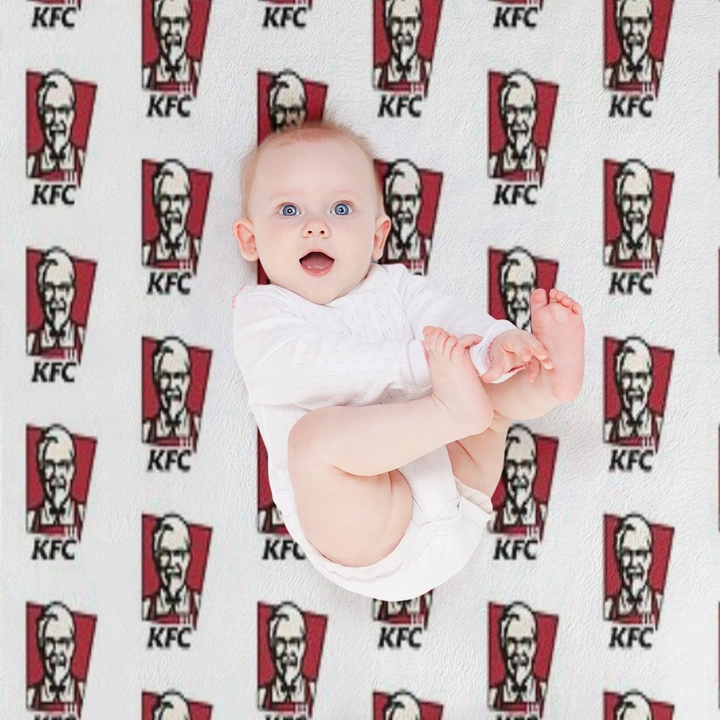 Fast Food Chicken Restaurant KENTUCKY Throw Blanket