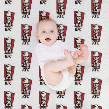 Fast Food Chicken Restaurant KENTUCKY Throw Blanket