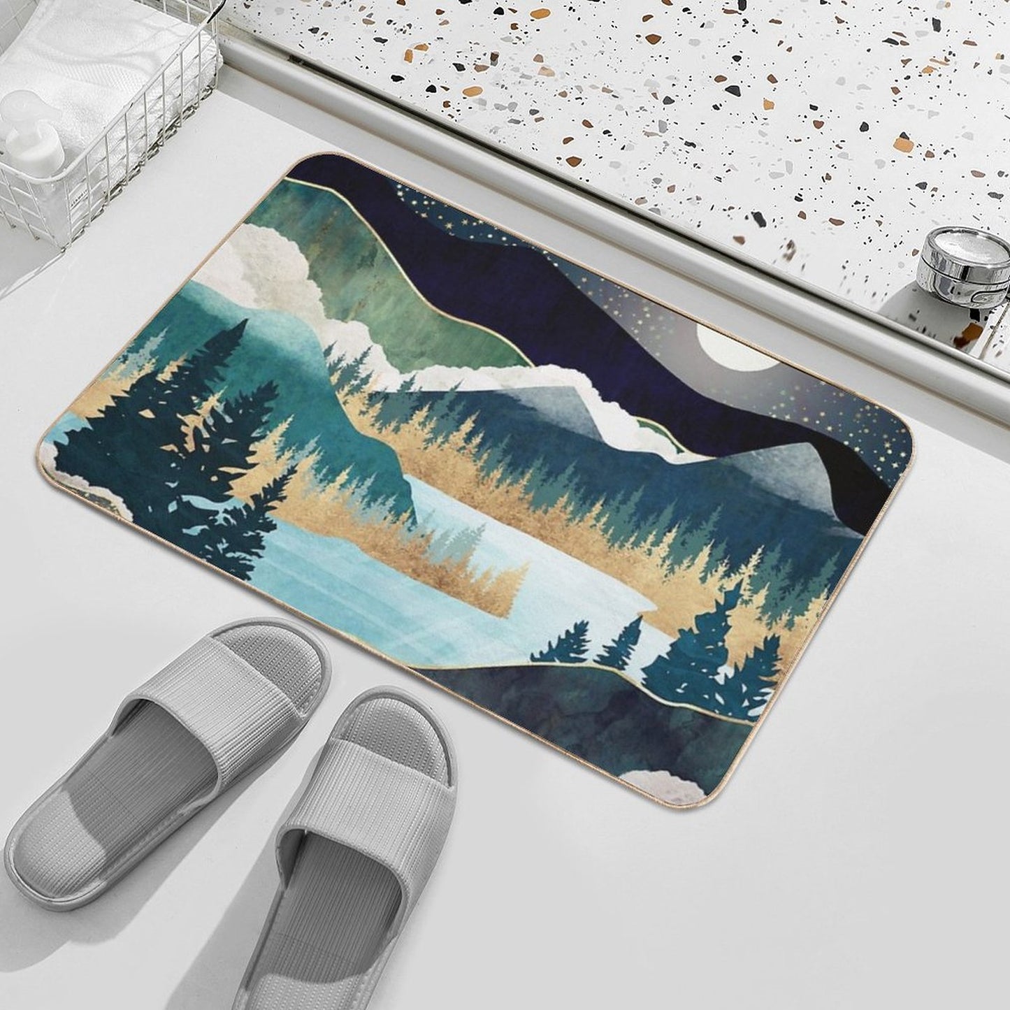 Star Lake Bath Mat