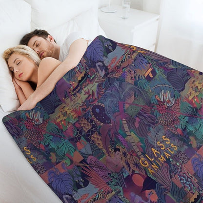 Glass Animals Zaba Throw Blanket