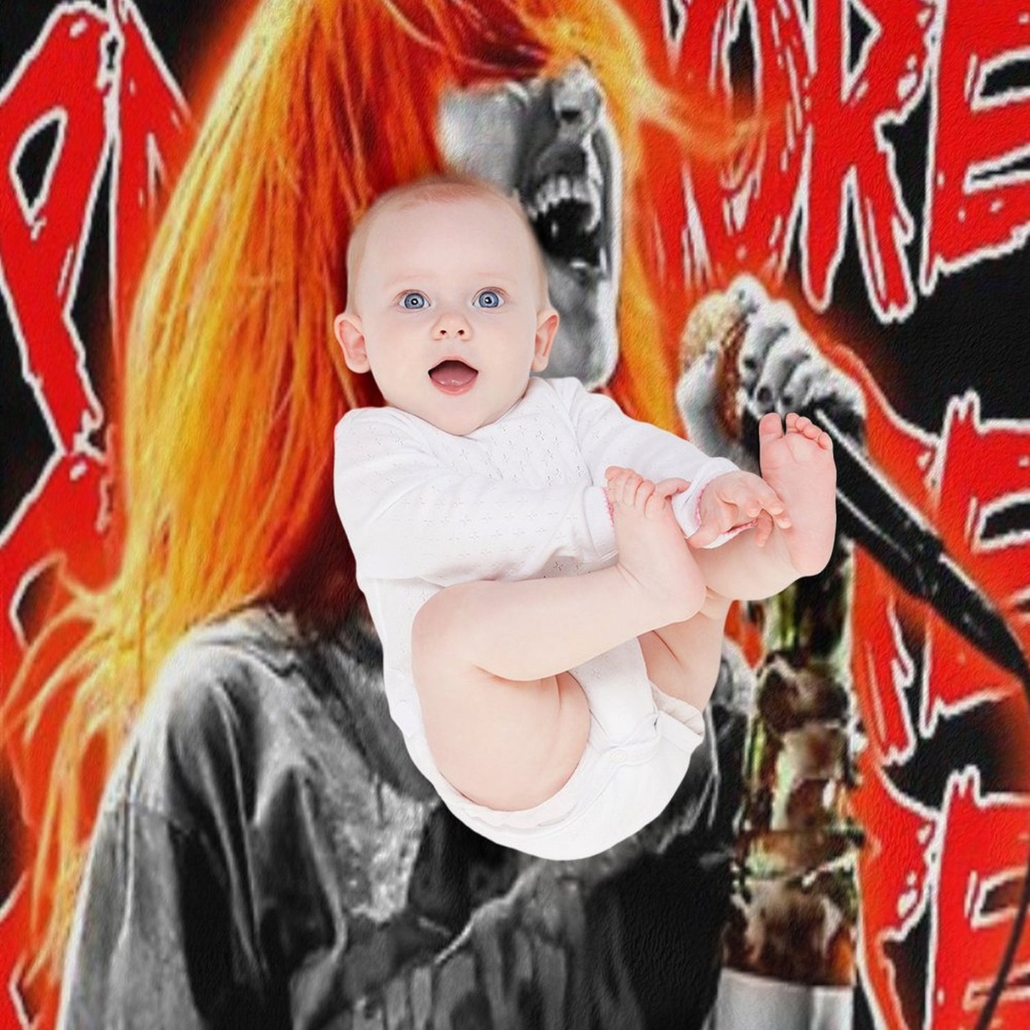 Vintage Style Indie Band Throw Blanket