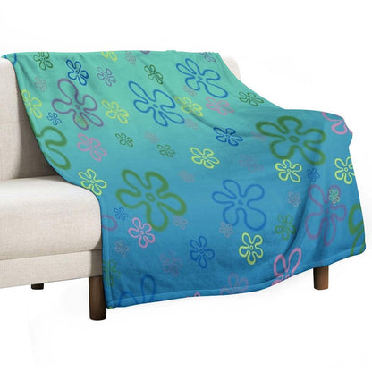 Flower Clouds Throw Blanket