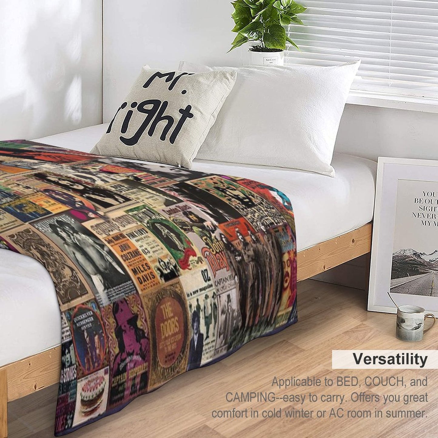 Rock N' Roll Stories Throw Blanket