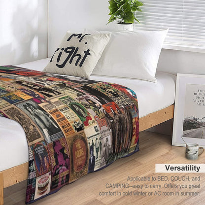 Rock N' Roll Stories Throw Blanket