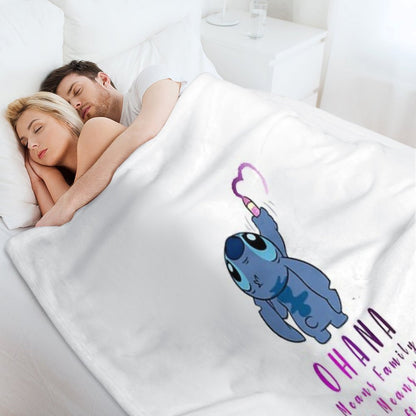 Lilo And Stitch Ohana Throw Blanket