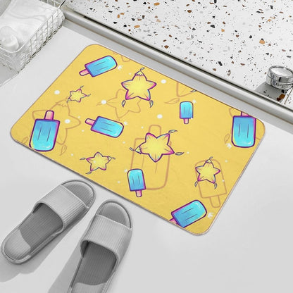 Kingdom Hearts Seasalt And Paopu Pattern Bath Mat
