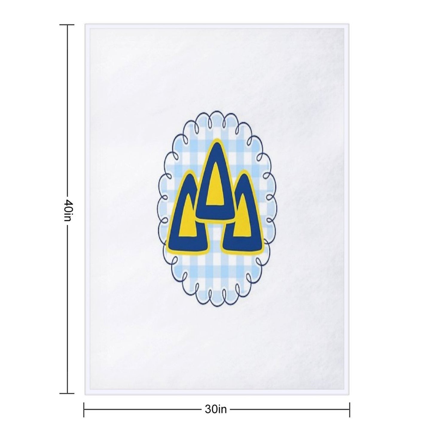 Delta Delta Delta Throw Blanket