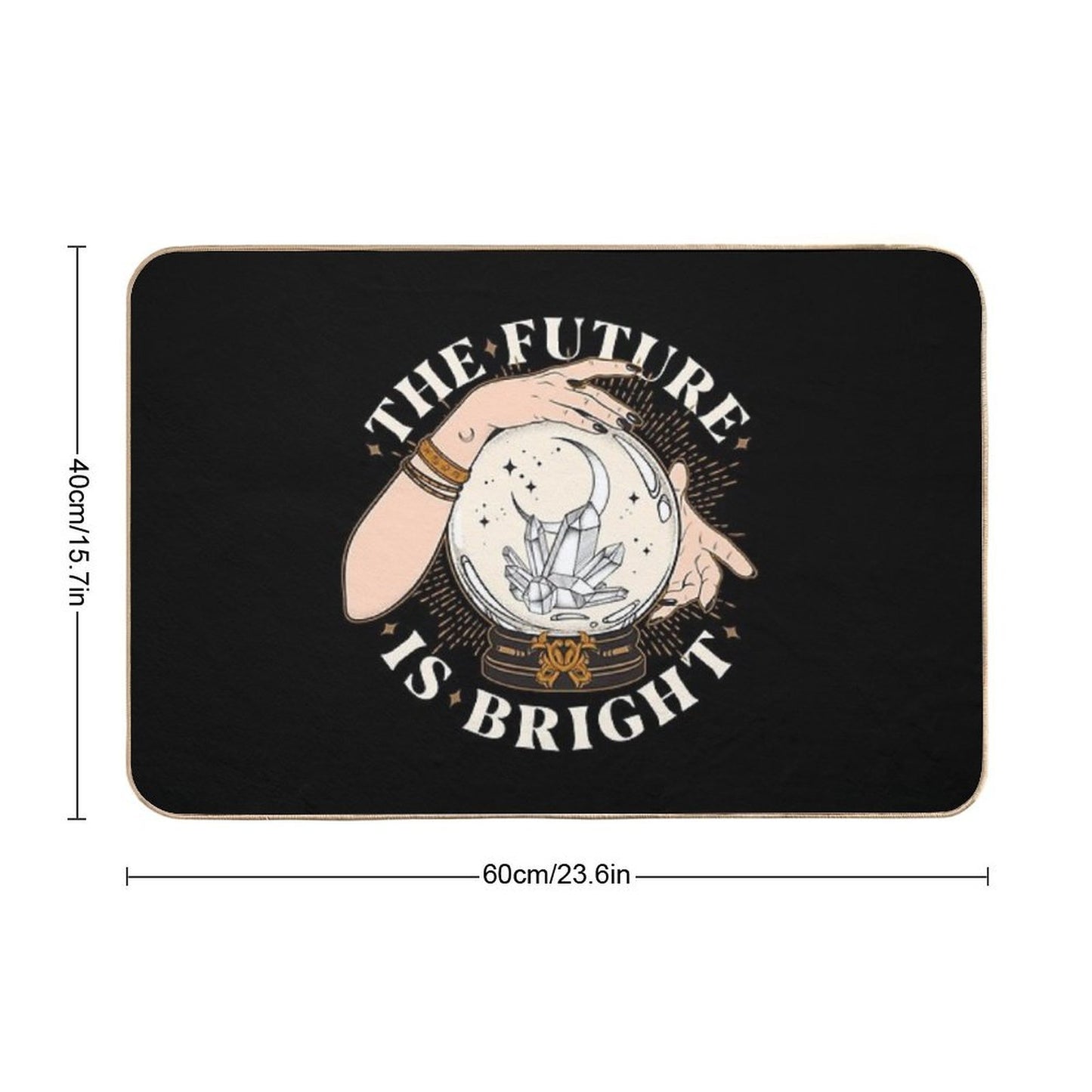 The Future Is Bright  Slip-Resistant Bath Mat