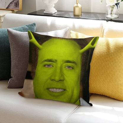 Nicolas CageShrek Soft Multiple Sizes Throw Pillow