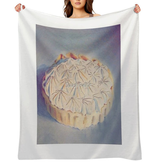 Lemon Meringue Dream Throw Blanket