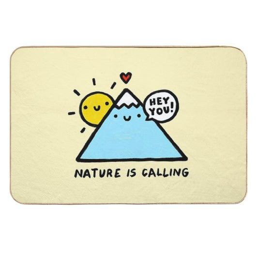 Hey You! Nature Is Calling  Eco-Friendly Bath Mat