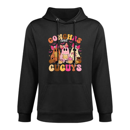 Cute Conchas And Cucuys Ghost Funny Mexican Halloween Ghost Relaxed Fit Hoodie