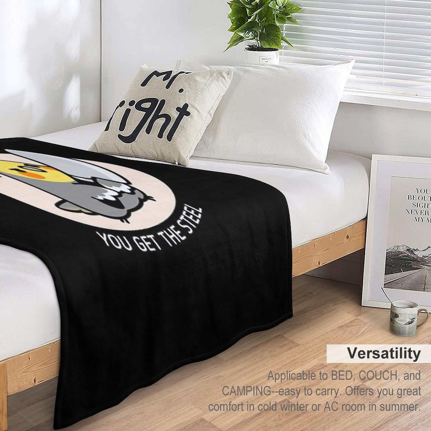 MESS WITH 'TIEL YOU GET THE STEEL Throw Blanket