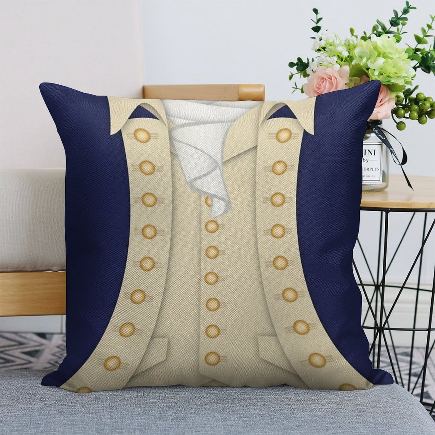 Alexander Hamilton Linen Throw Pillow Cover