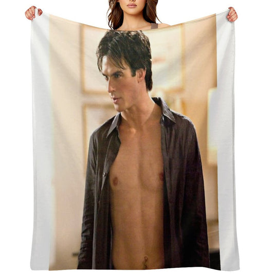 Hot Damon Scene Throw Blanket