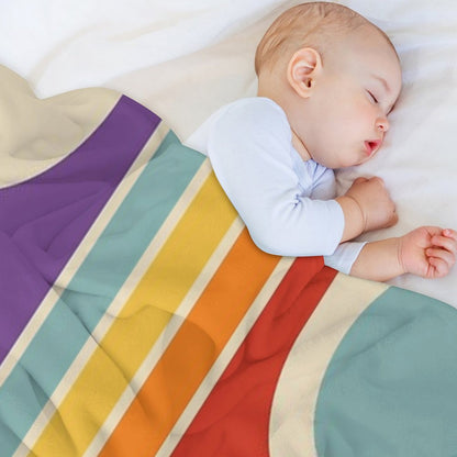 Retro Geometric Design 628 Throw Blanket