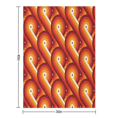 Disco Circles Geometric Pattern – “The Rogue” Palette Throw Blanket