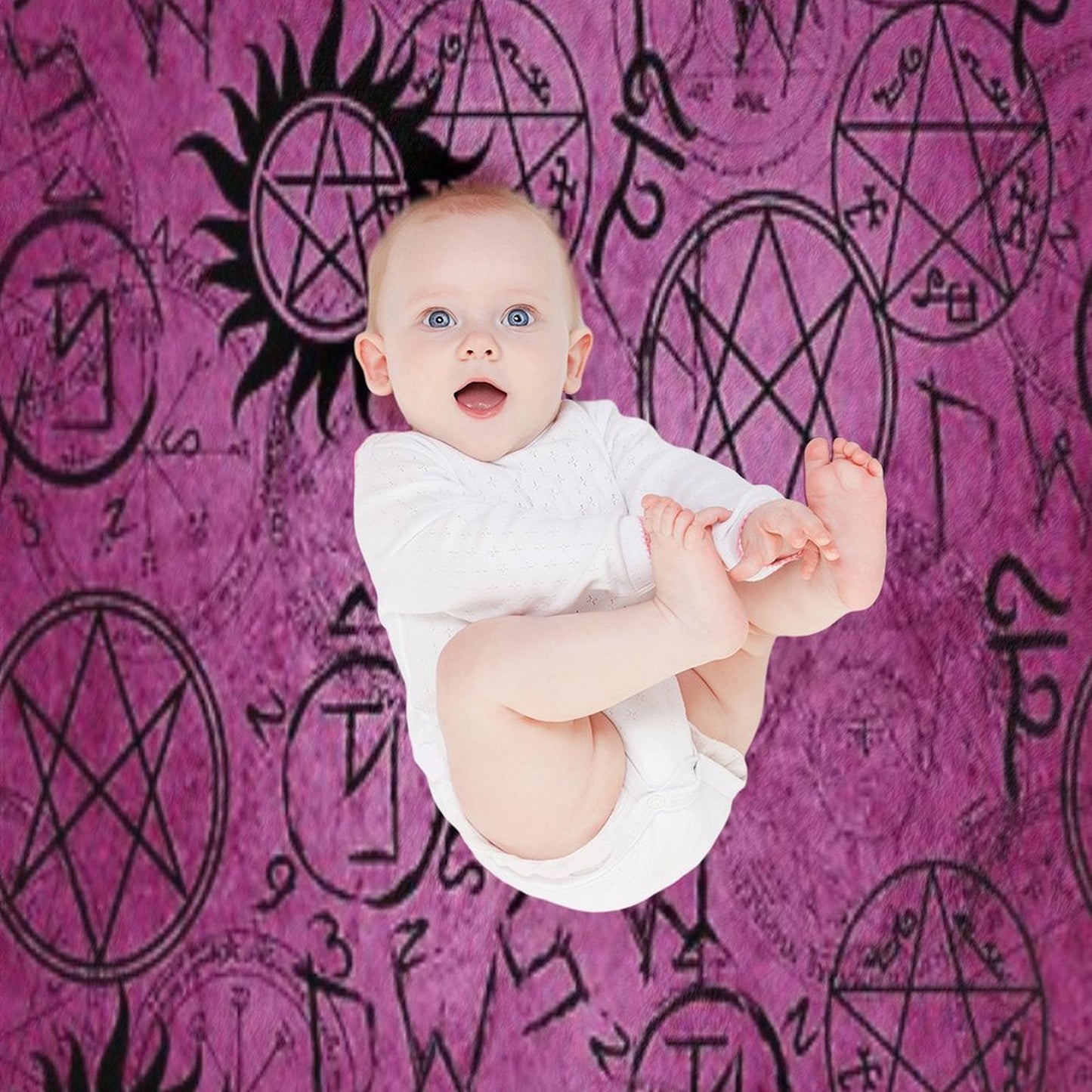 Supernatural Dark Pink Throw Blanket