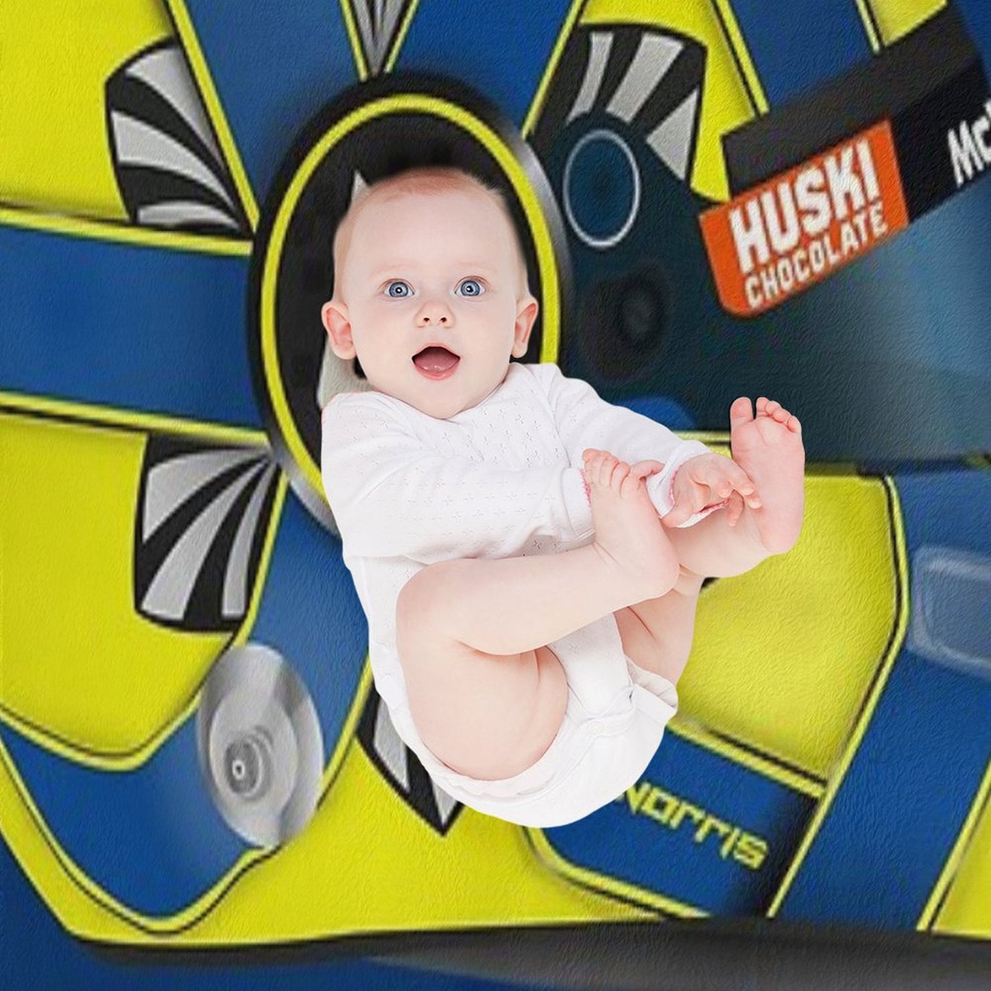 Lando Norris Helmet 2020 Graphic Throw Blanket