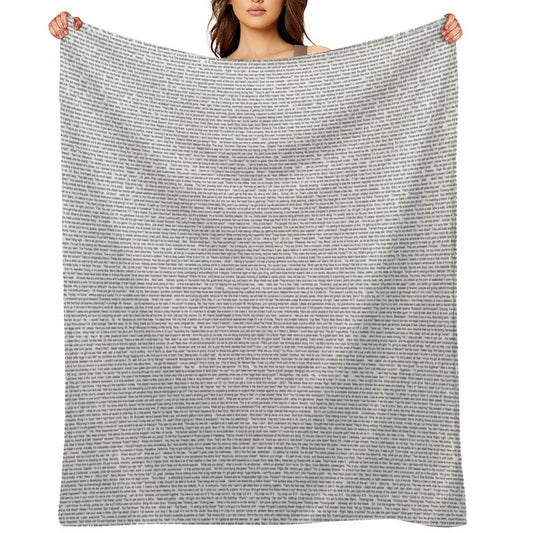 The Entire Bee Movie Script Throw Blanket