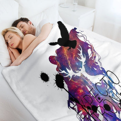 EXPECTO PATRONUM HEDWIG GALAXY 2 Throw Blanket