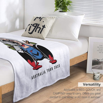 Pulley T-Shirt – Australia Tour 2023 Melodic Punk Rock Throw Blanket