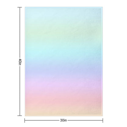 Pastel Gradient Throw Blanket