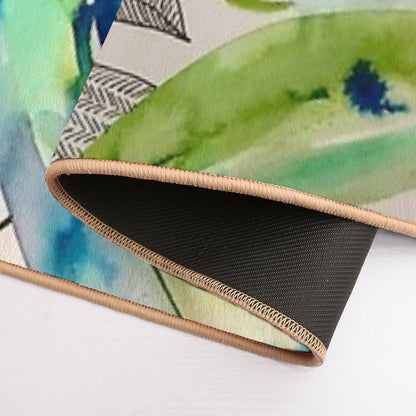 Botanical Composition  Non-Slip Bath Mat