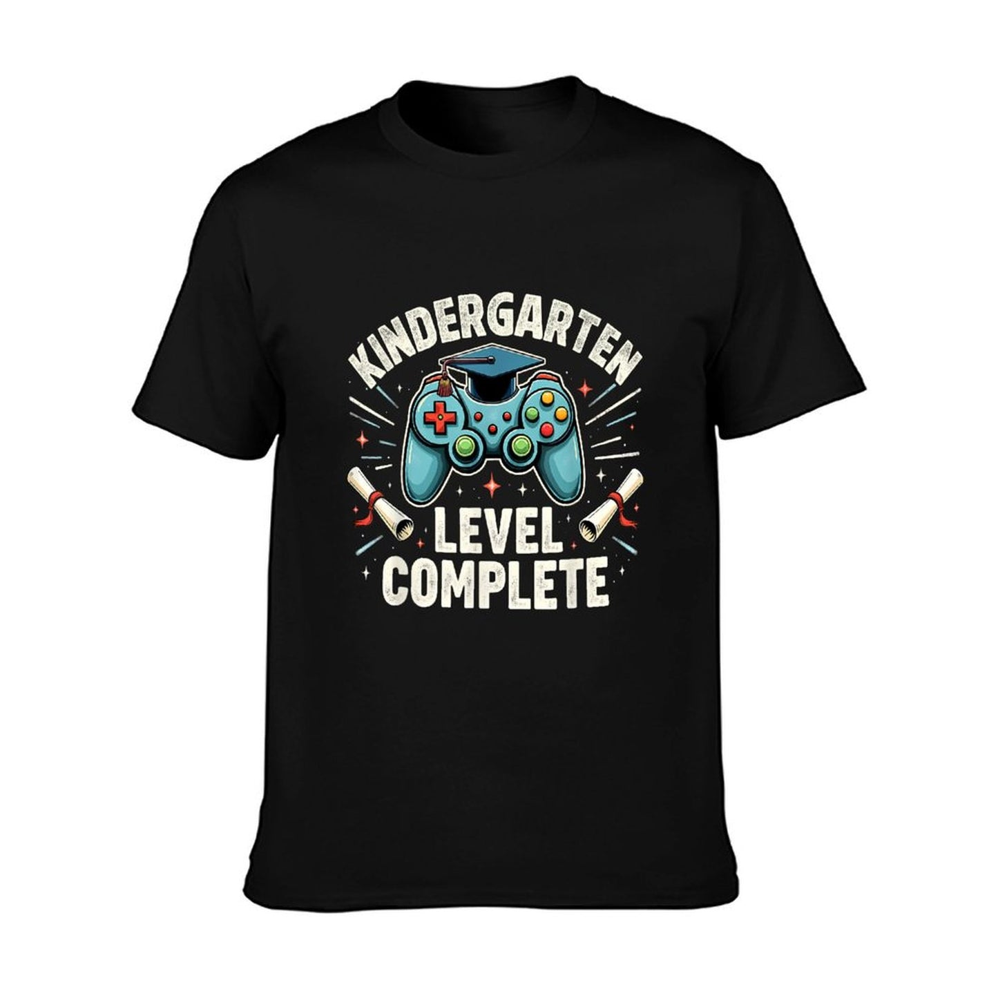 Kindergarten Level Complete Funny Graduation 2025 Gamer Boys T-Shirt