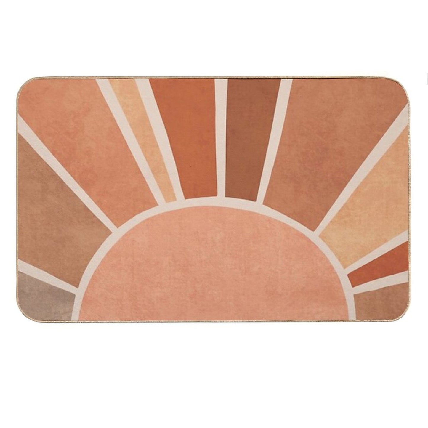Warm Boho Sunrise Bath Mat
