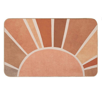 Warm Boho Sunrise Bath Mat