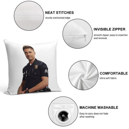Tim Bradford Soft Shrink-Resistant Throw Pillow