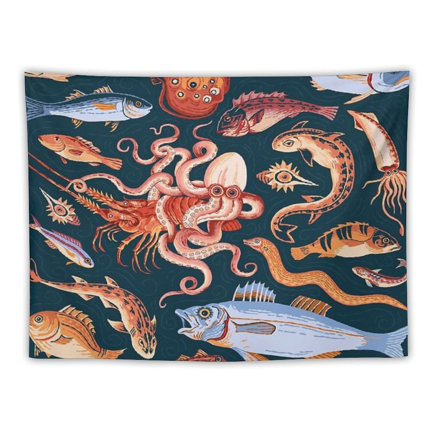 Pompeii Marine Mosaic Tapestry