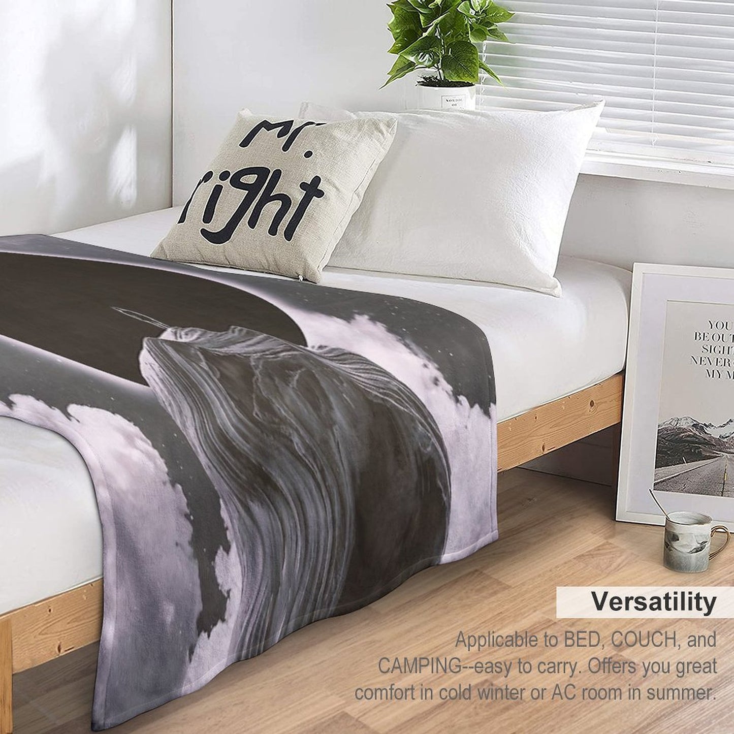 Now More Than Ever BW Throw Blanket