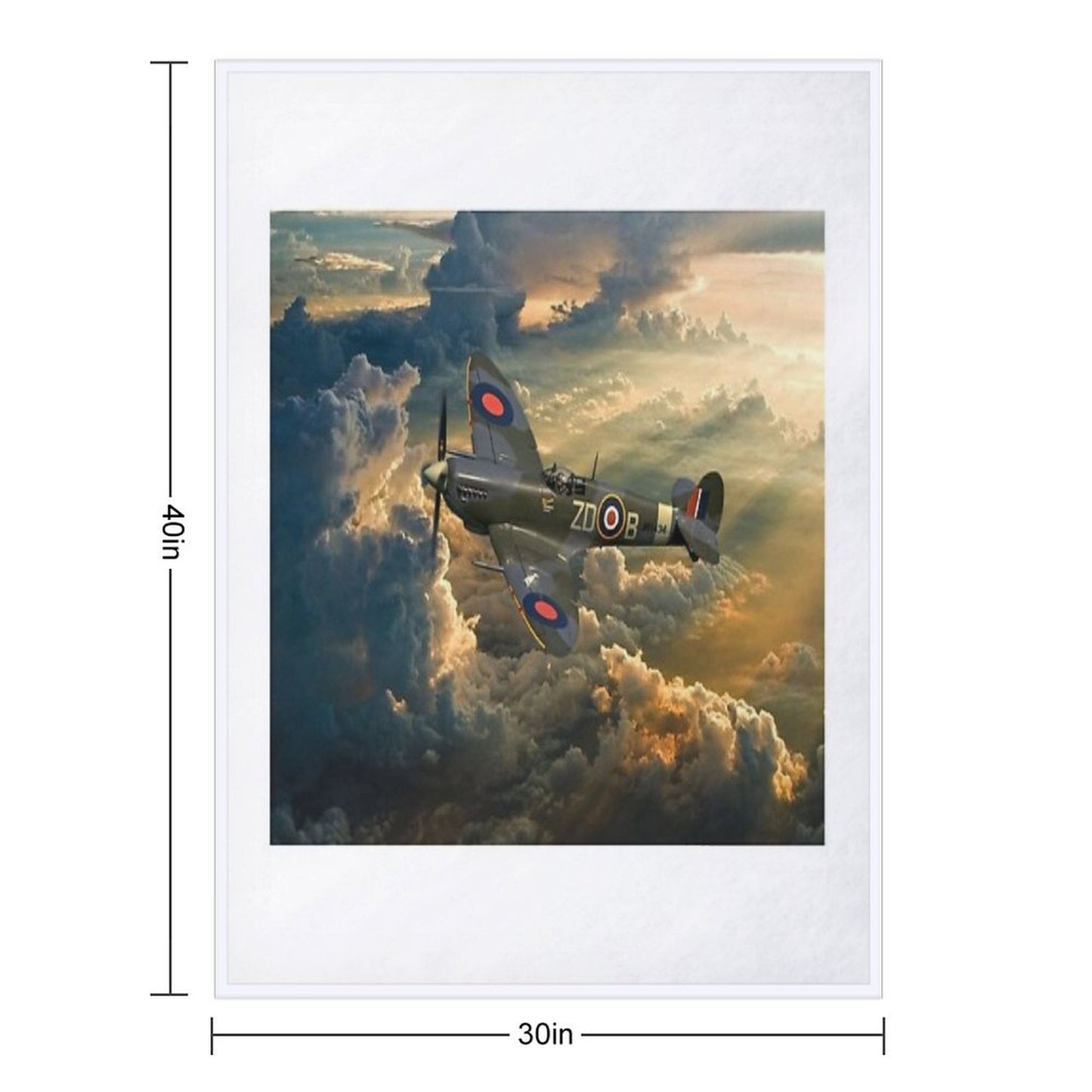 Spitfire Throw Blanket