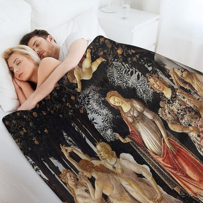 Sandro Botticelli - Primavera Throw Blanket