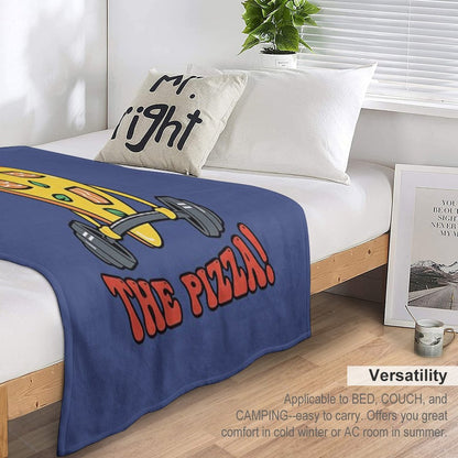 For The Pizza Throw Blanket