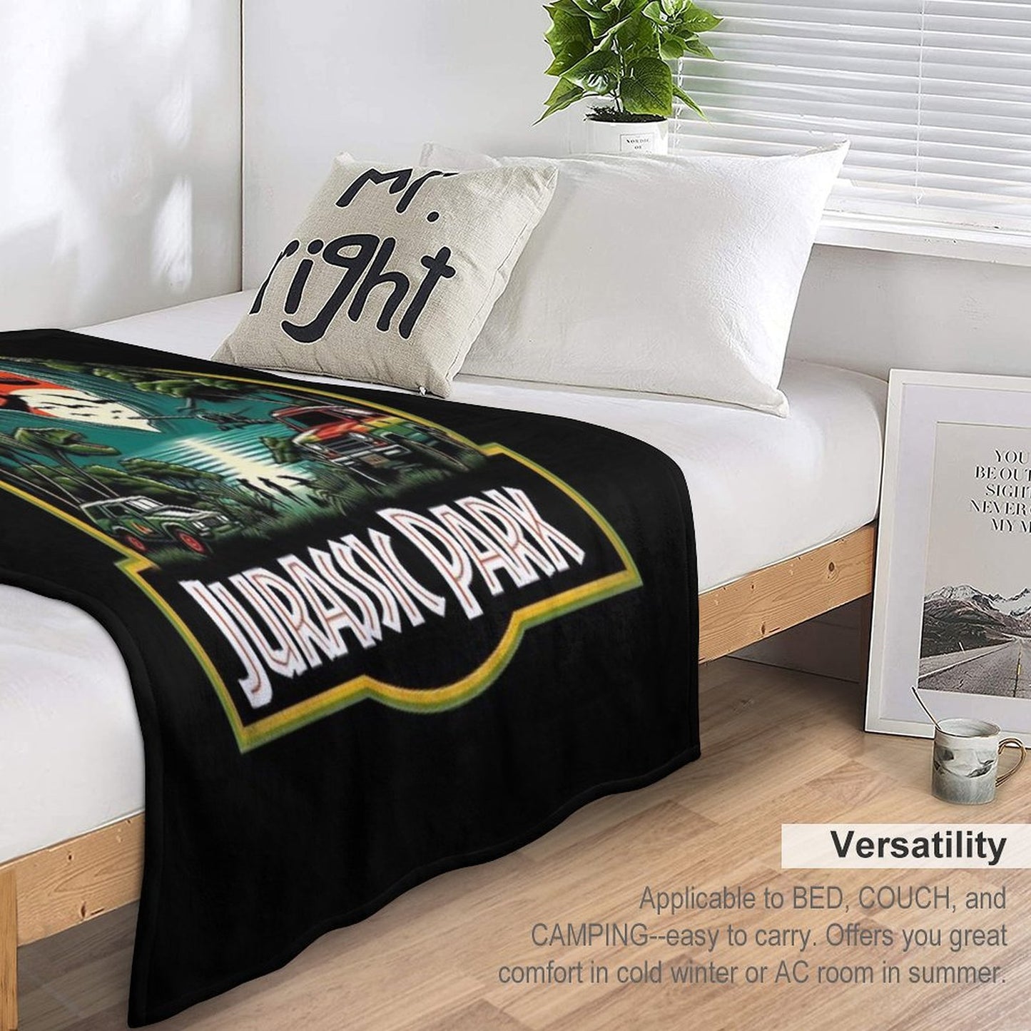 Jurassic Park Throw Blanket