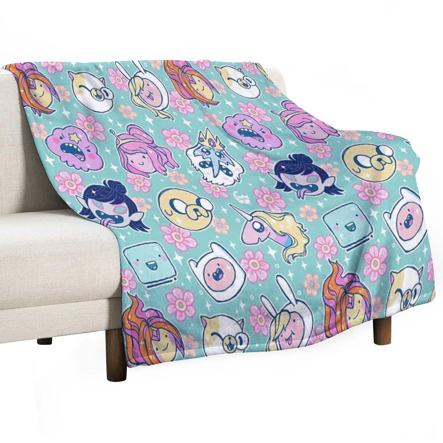 Adventure Time Friends 1 - REMASTERED - Throw Blanket