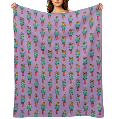 Crazy Snail Cone Throw Blanket