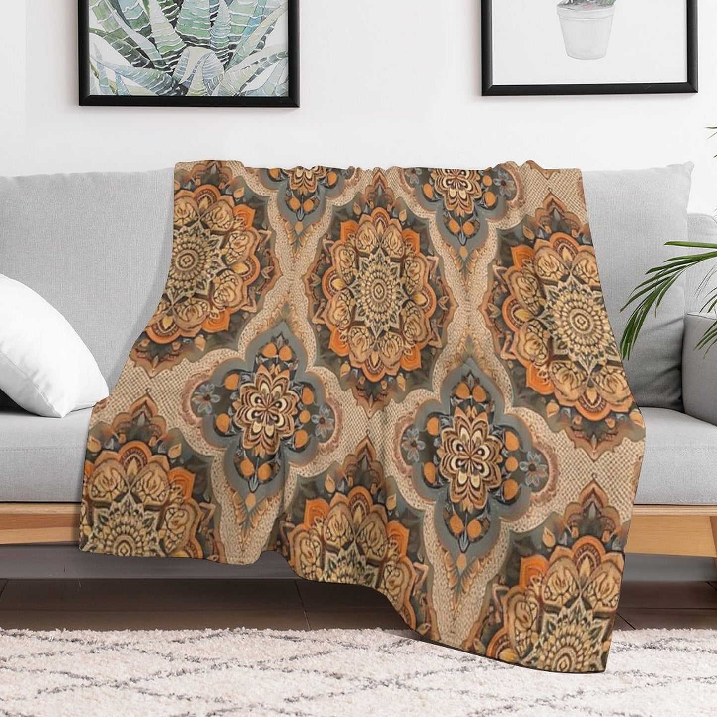 Mandalas Throw Blanket
