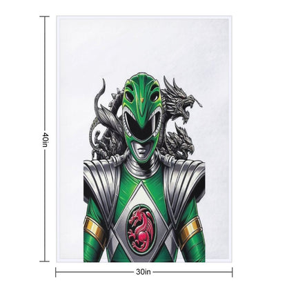 Green Ranger Full Power Throw Blanket