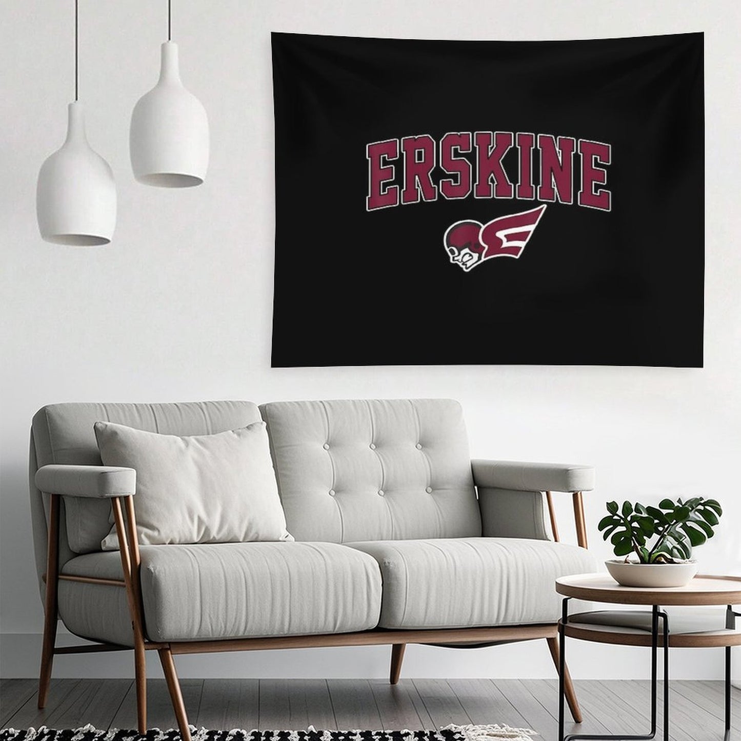 ERSKINE College Vintage Sports Design for Men Women Tapestry