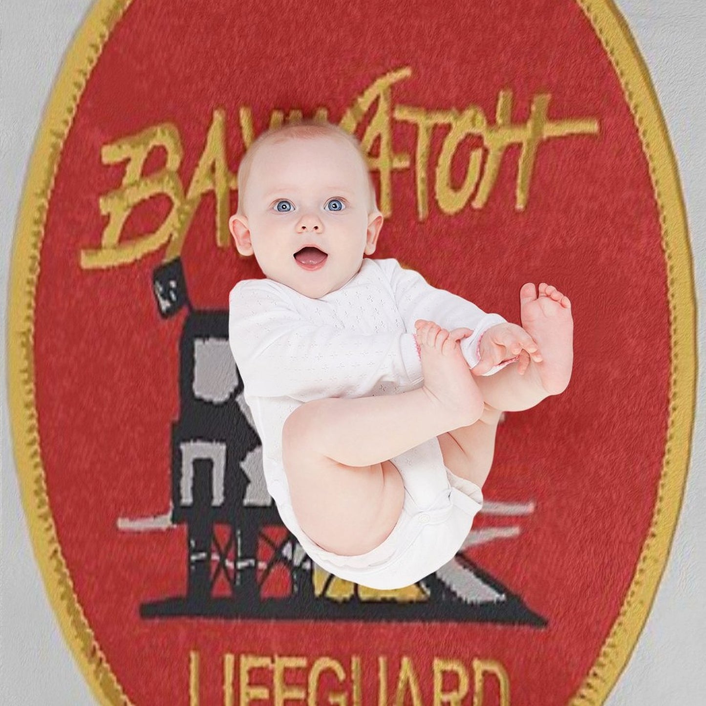 Baywatch Badge - Uniform Throw Blanket