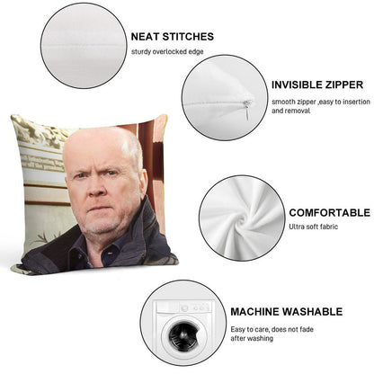 Phil Mitchell Eastenders And British TV Icon (Steve McFadden) Soft Gift Ready Throw Pillow
