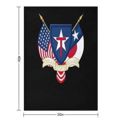 Texas State Guard Throw Blanket