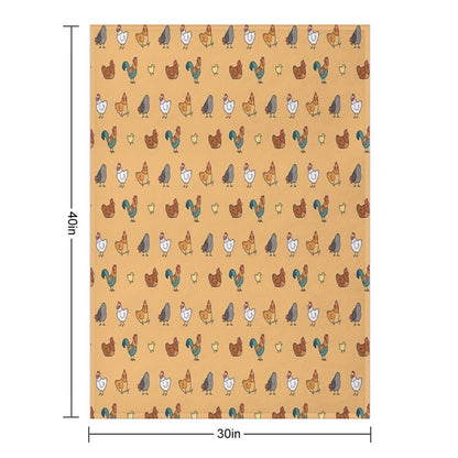Chickens! Throw Blanket