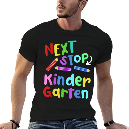 Next Stop Kindergarten Preschool Graduation 2025 Boy Girl T-Shirt