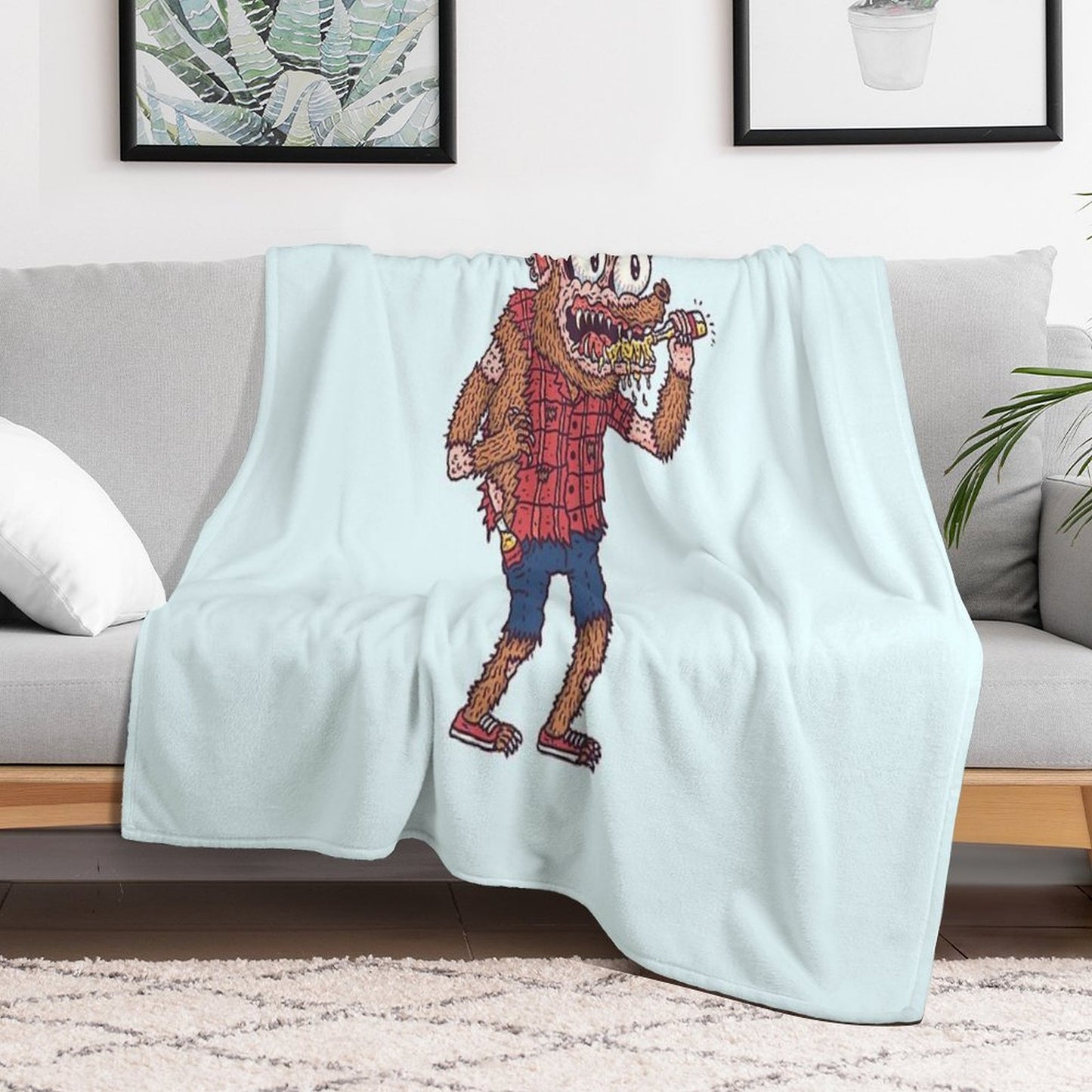 Werewolf Throw Blanket